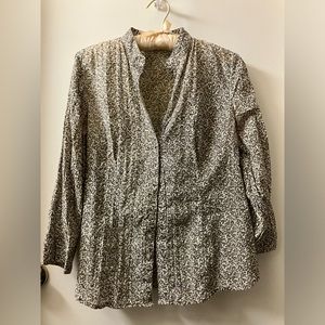 Women’s Semi Sheer Floral Blouse